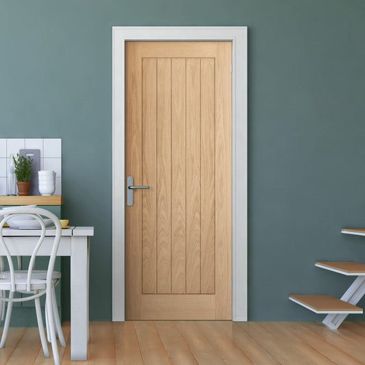 Wooden cottage door