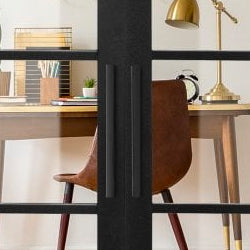 black handles