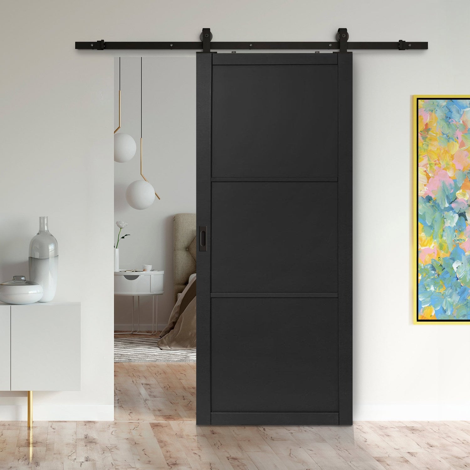 Black Internal Sliding Doors