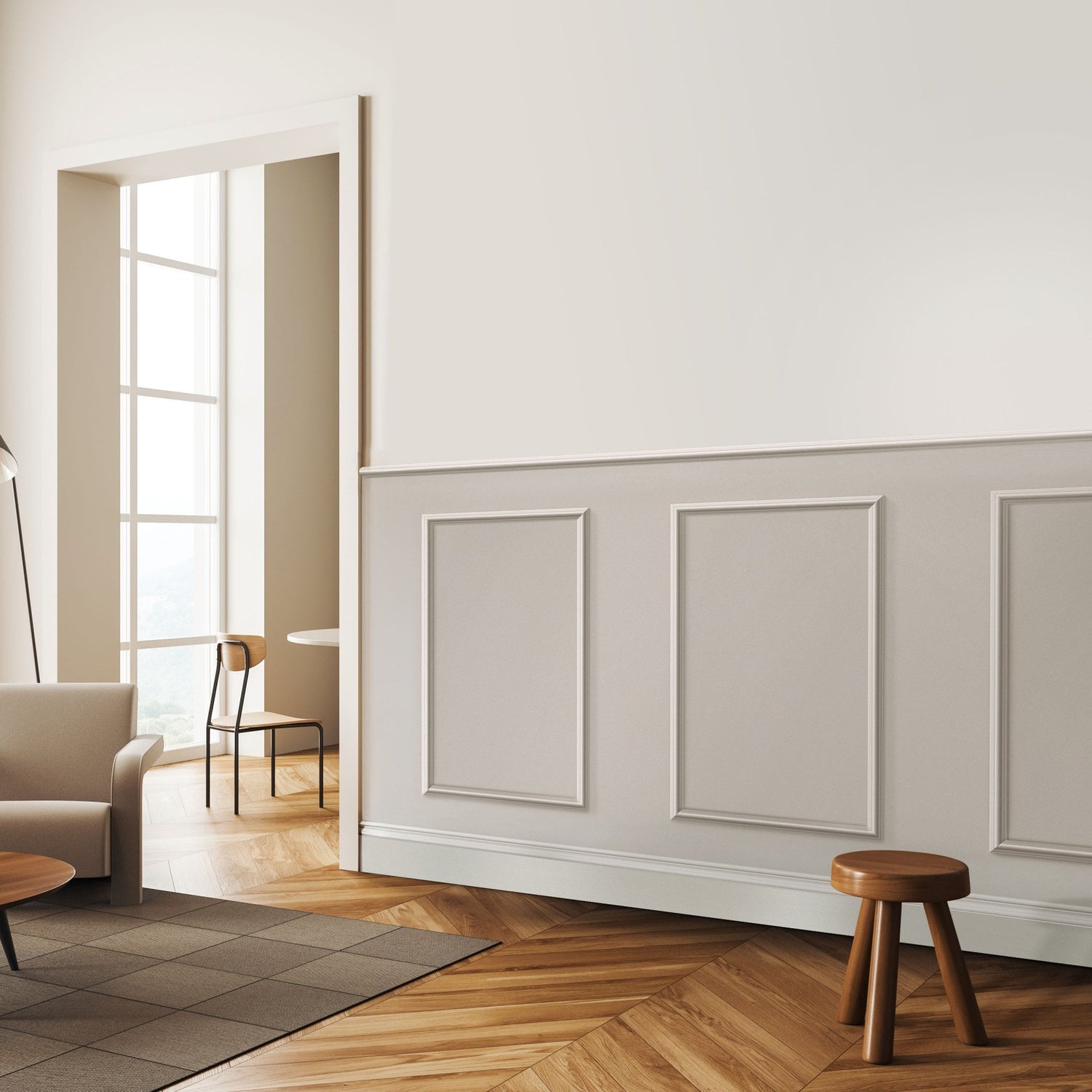 White Wall Panelling