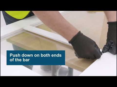 White Internal Primed Moda 1 Panel Door With Loose Bars (121743)