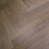 Dark Oak - Herringbone 14mm UV Lacquered Engineered Real Wood Flooring (LIBHB14x90DAR)