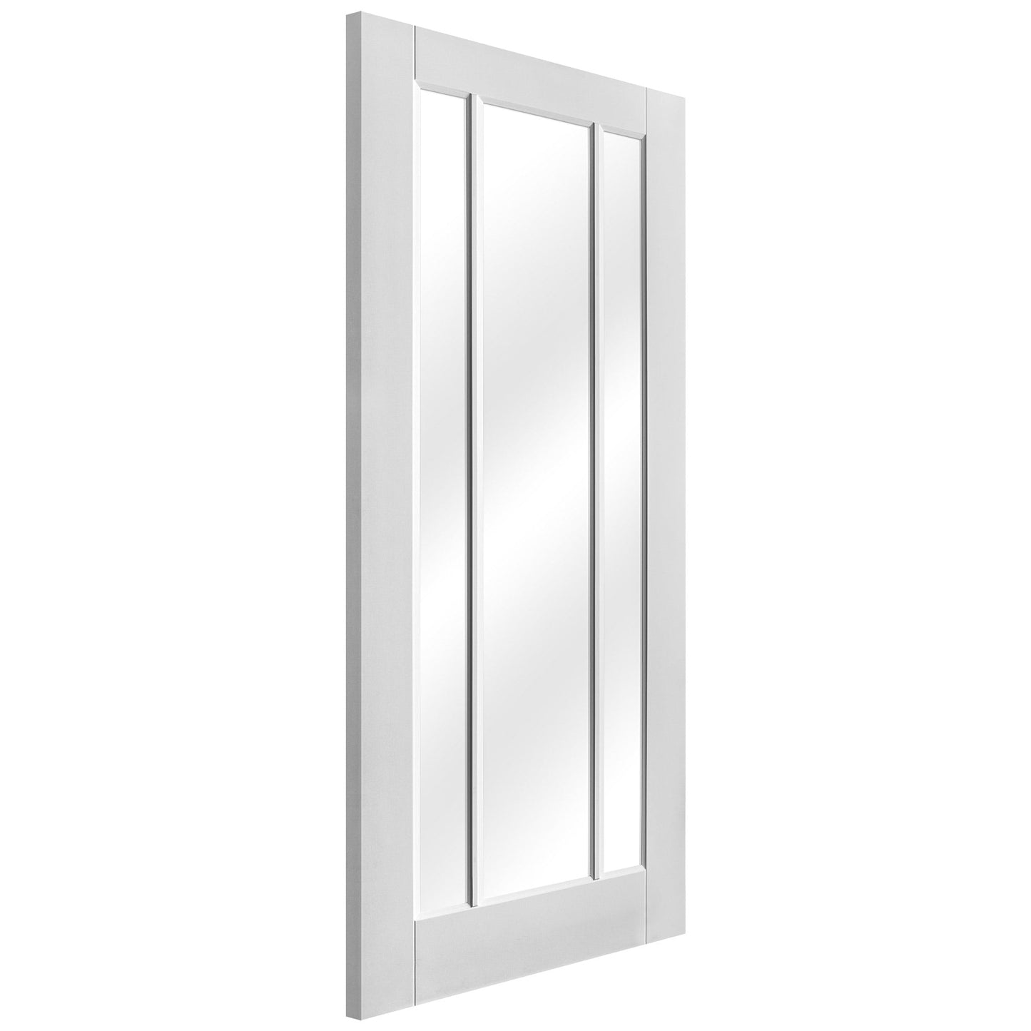White Internal Primed Toledo 3 Light Clear Glass Door (51789)