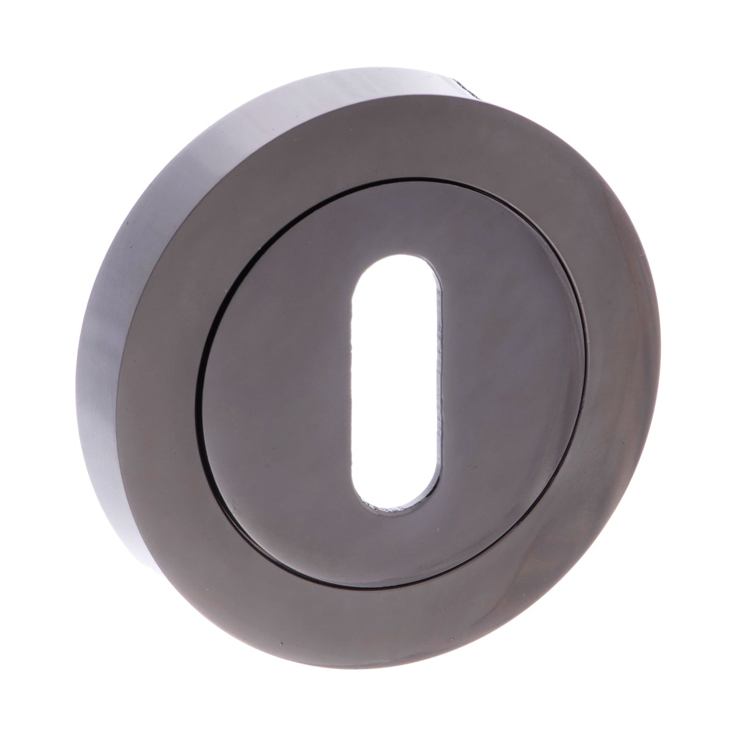 Status Round Key Escutcheon Pair - Black Nickel (52213)