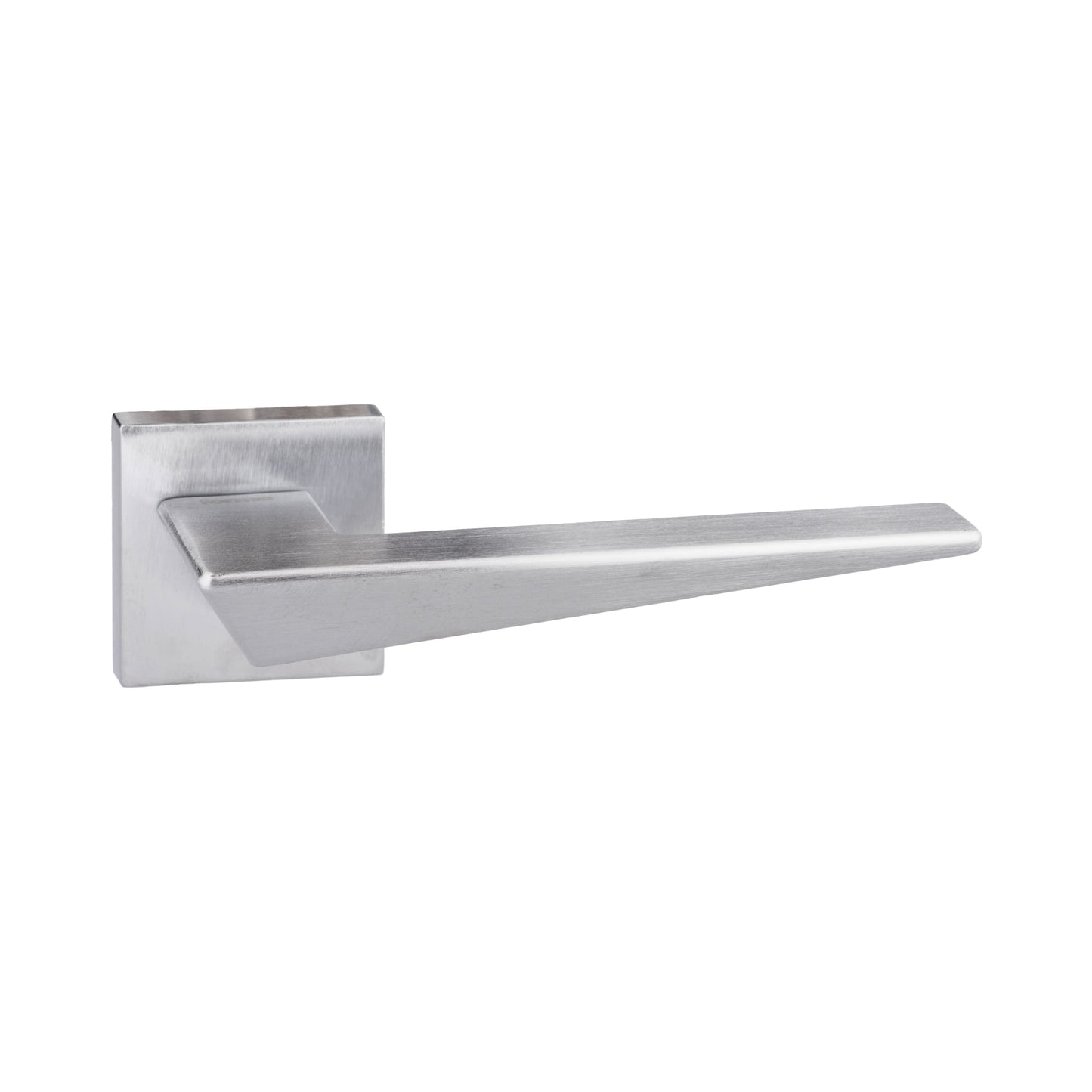Forme Naxos Designer Square Lever Door Handle - Satin Chrome (52061)