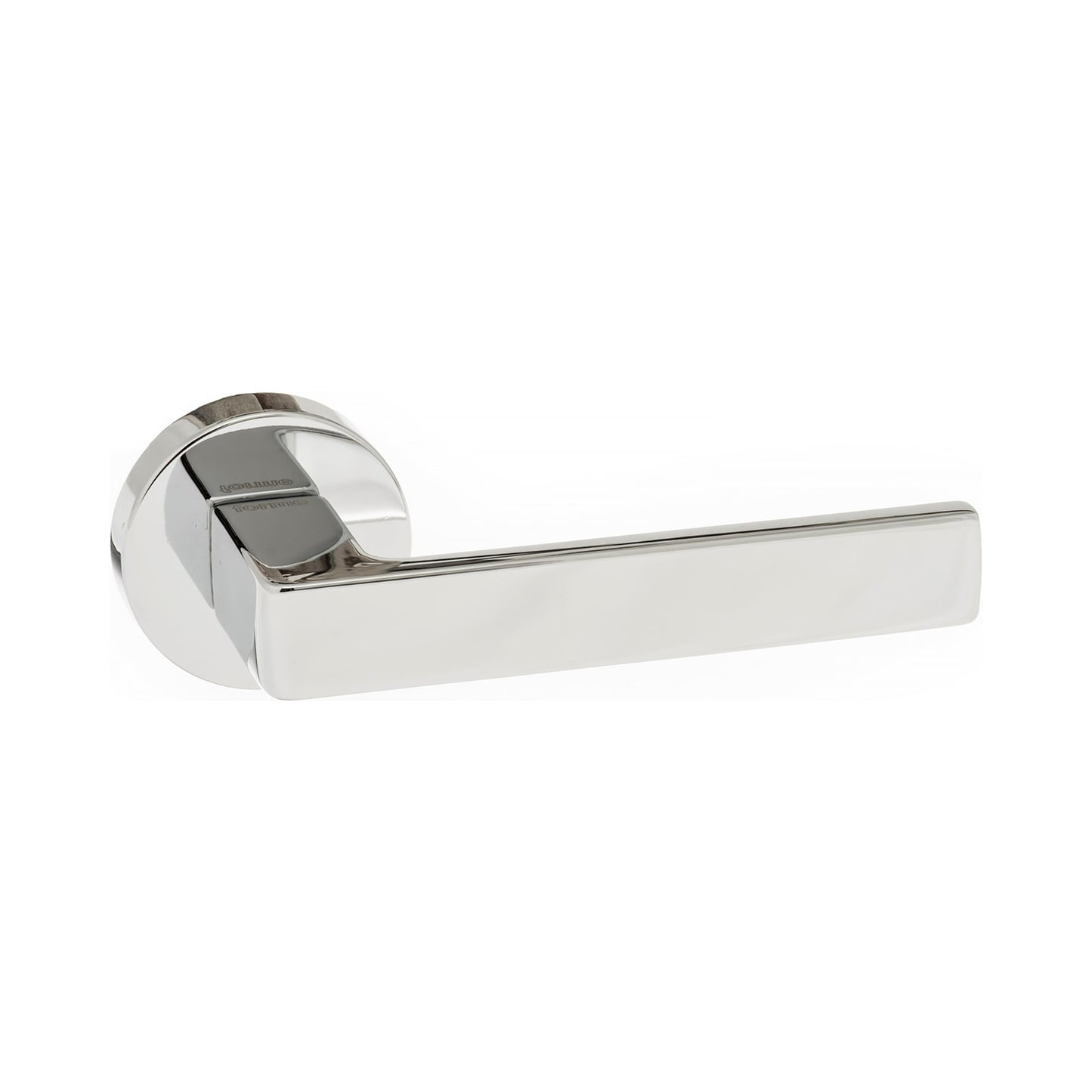 Forme Asti Designer Round Lever Door Handle - Polished Chrome (51992)