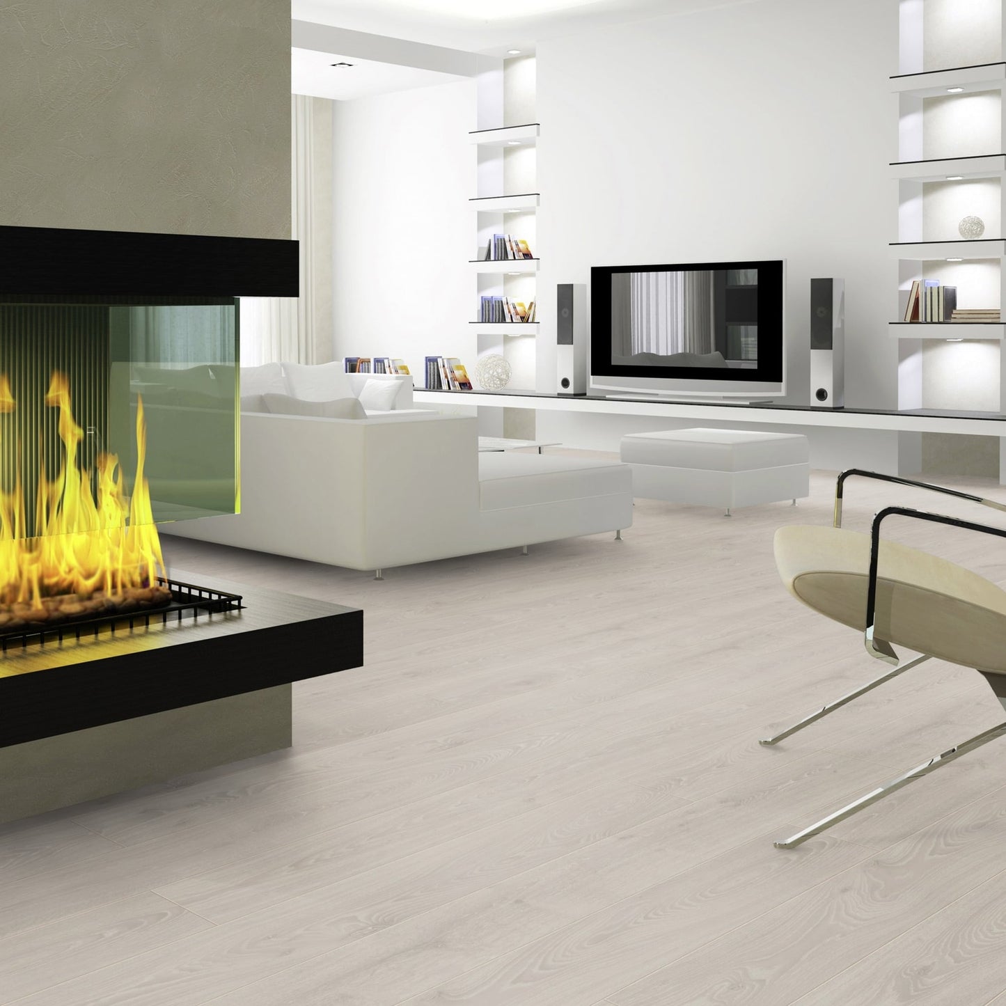 Timeless Beige Oak - Amazone 10mm Laminate Flooring (54210)
