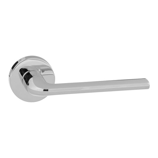Forme Milly Designer Round Lever Door Handle - Polished Chrome (77080)
