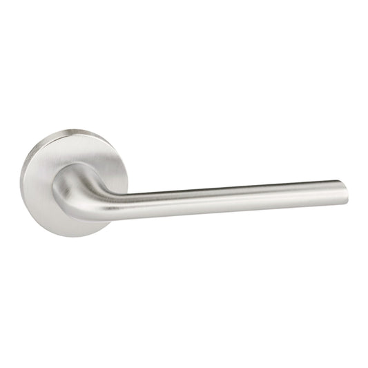 Forme Milly Designer Round Lever Door Handle - Satin Chrome (77081)