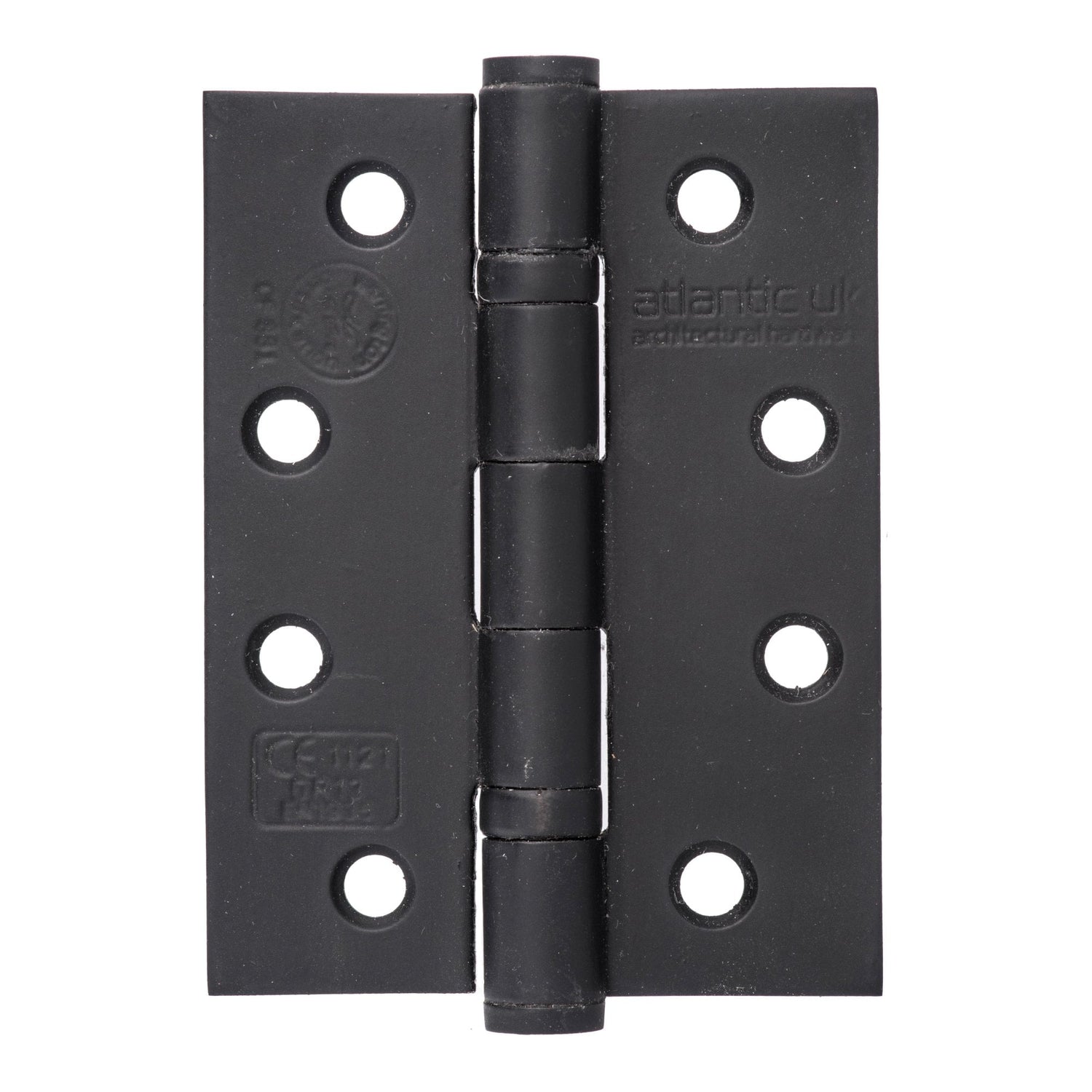 102mm (4") CE13 Fire Rated Ball Bearing Hinge Pair - Matt Black (67889)