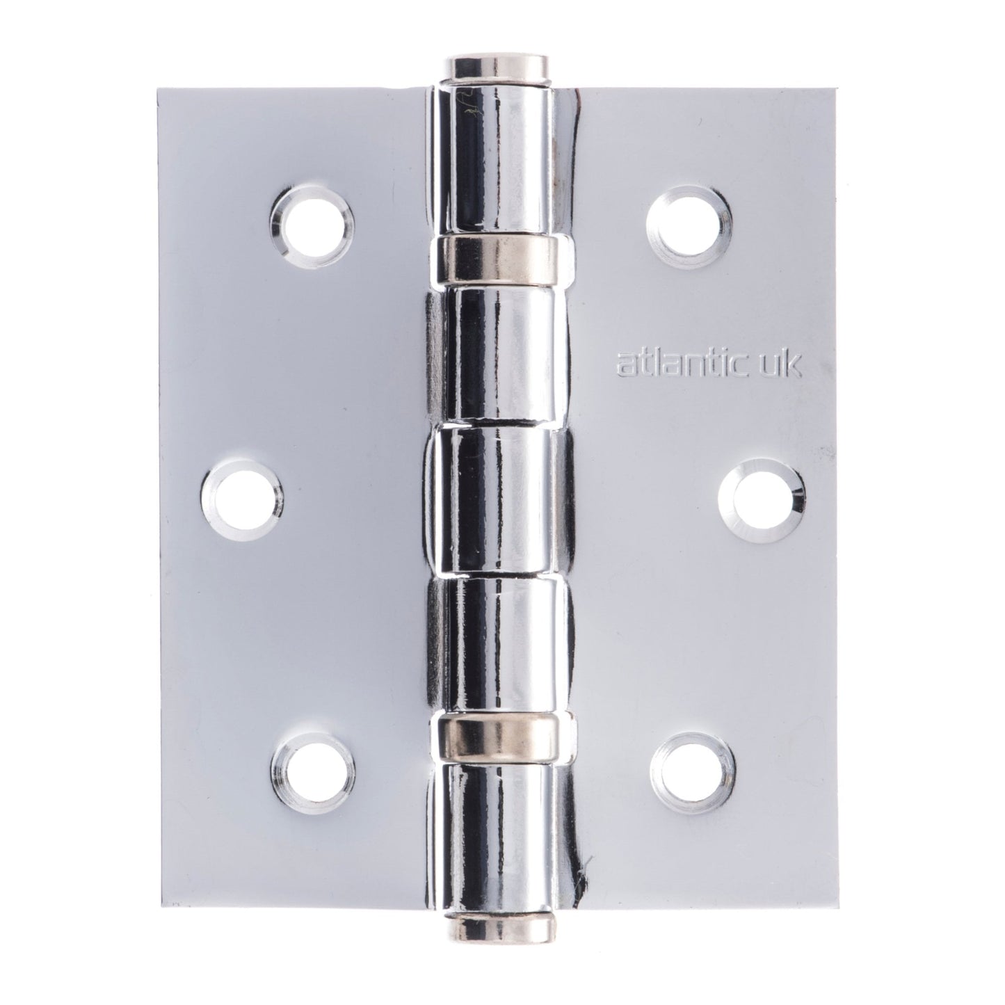76mm (3'') Ball Bearing Hinge Pair - Polished Chrome (52264)