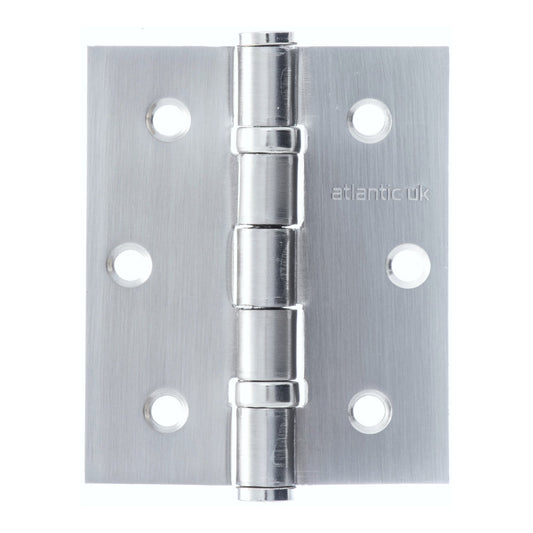 76mm (3'') Ball Bearing Hinge Pair - Satin Chrome (67883)