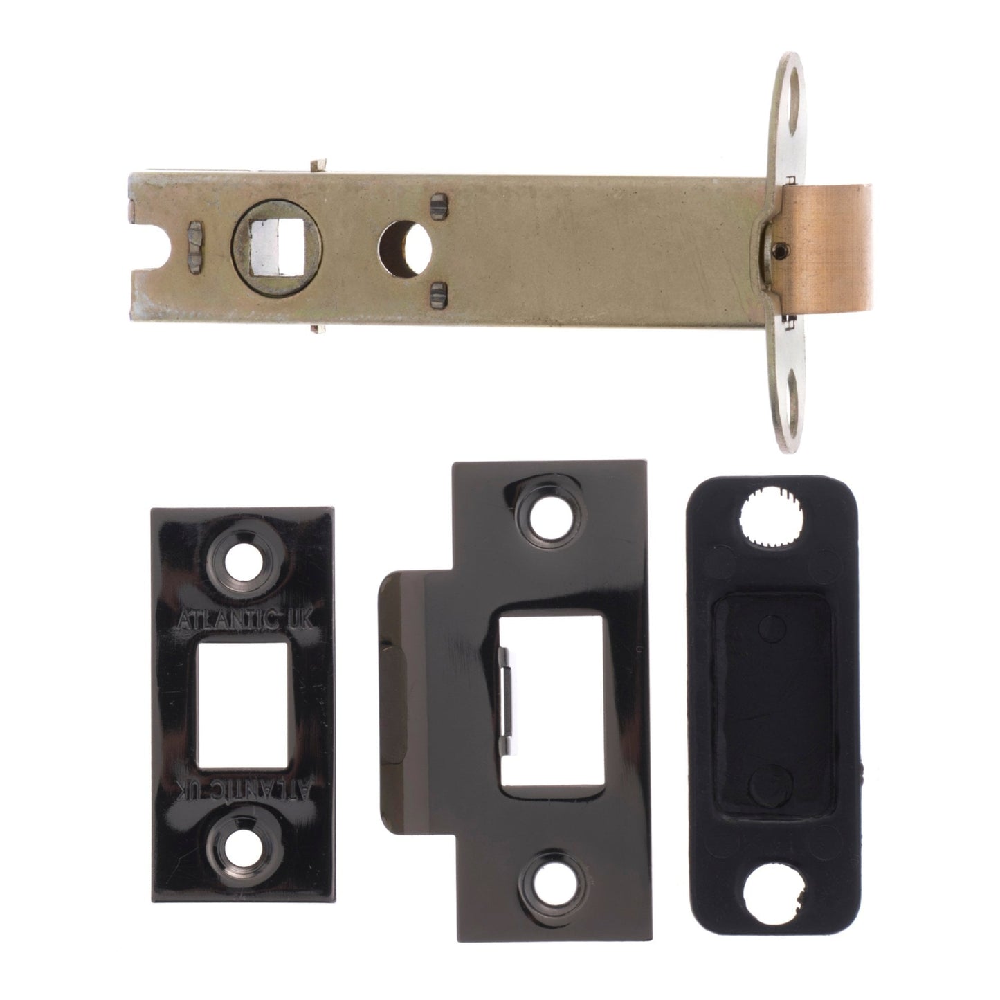 100mm (4'') Heavy Duty Bolt Through Tubular Latch, Black Nickel (AL4BN)