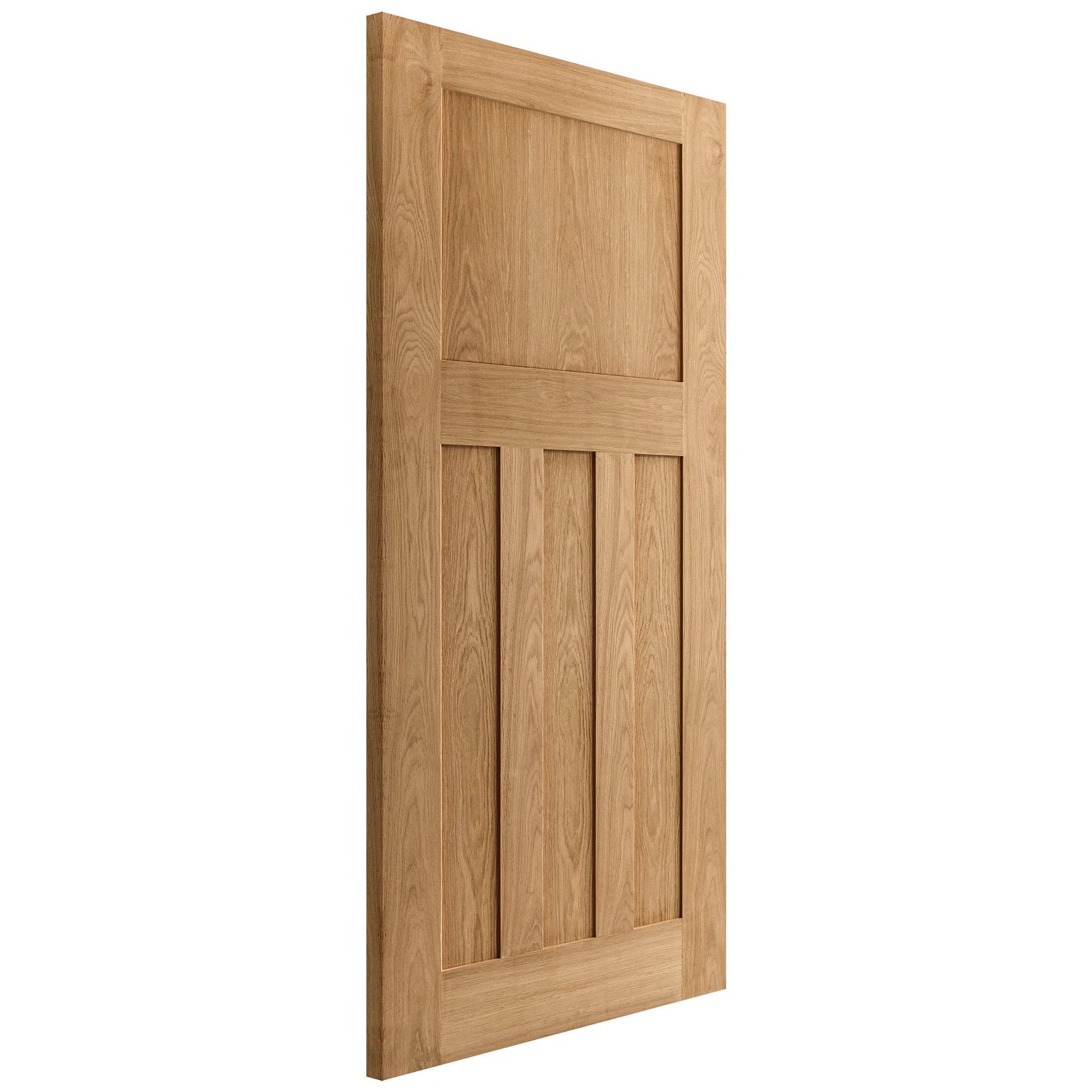 Oak Internal Unfinished 1930's DX 4 Panel FD30 Fire Door (84451)