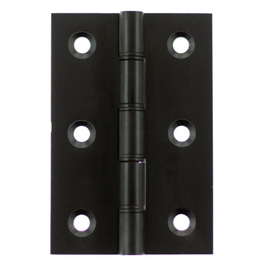 75mm (3'') Washered Hinges, Matt Black (AWH3222MB)