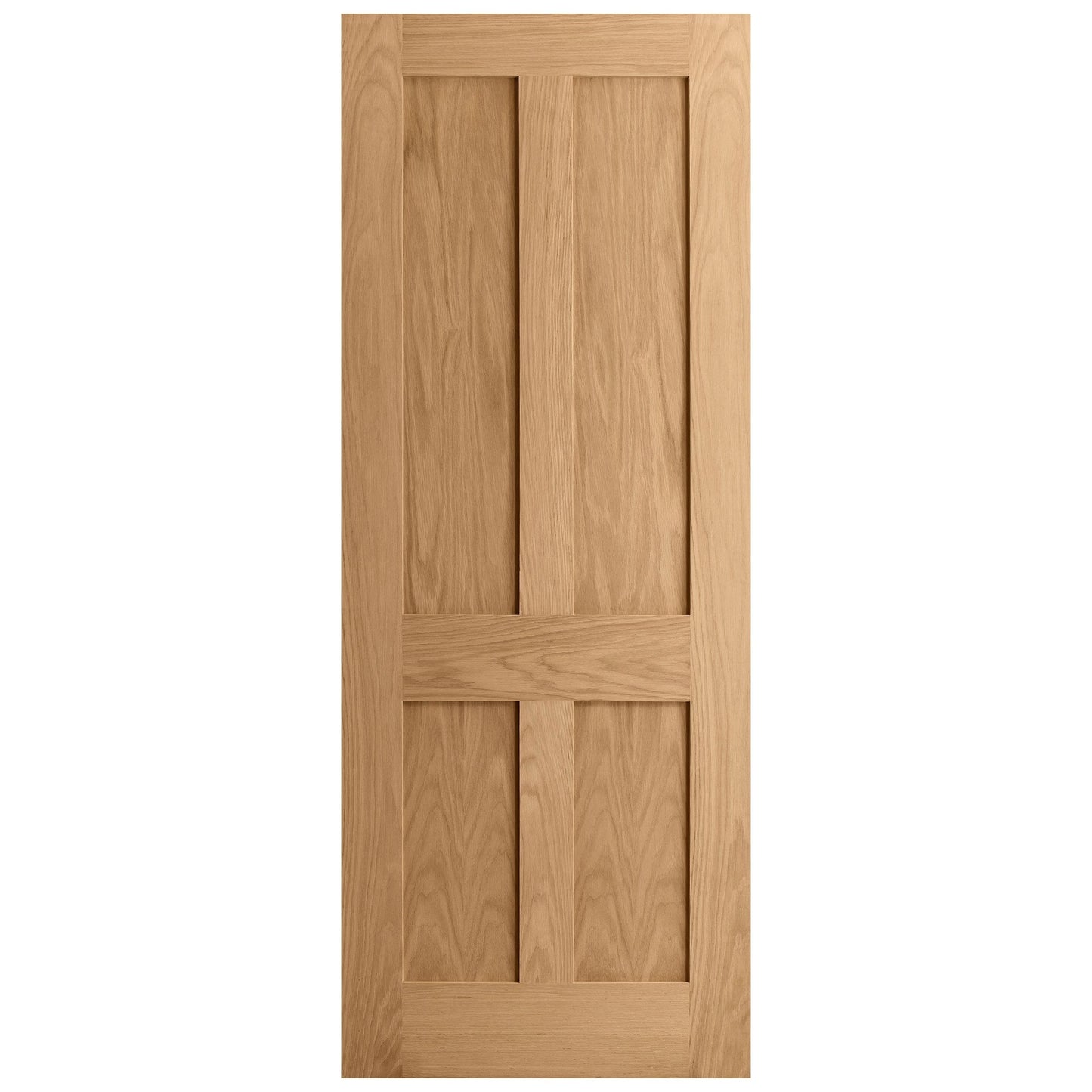Oak Internal Unfinished Victorian Shaker 4 Panel FD30 Fire Flat Door (87761)