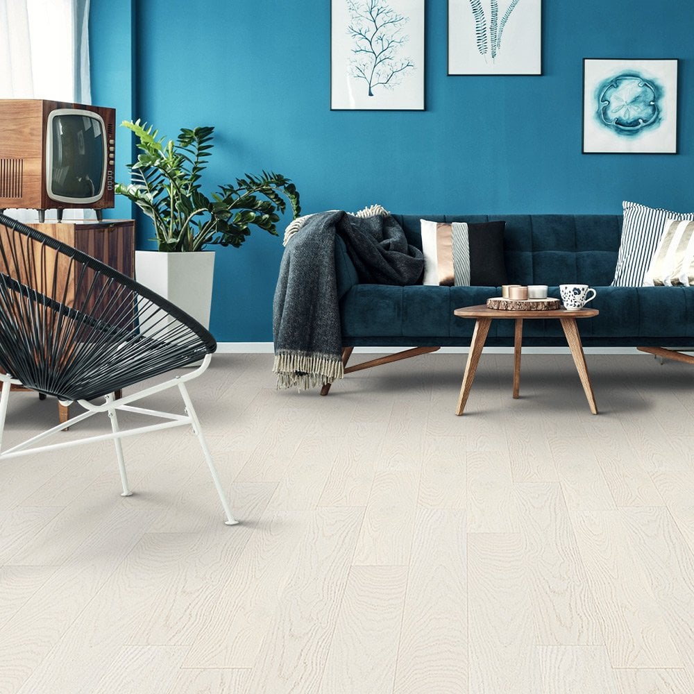 White Mist Oak - Premier 14mm Engineered Real Wood Flooring (219593)