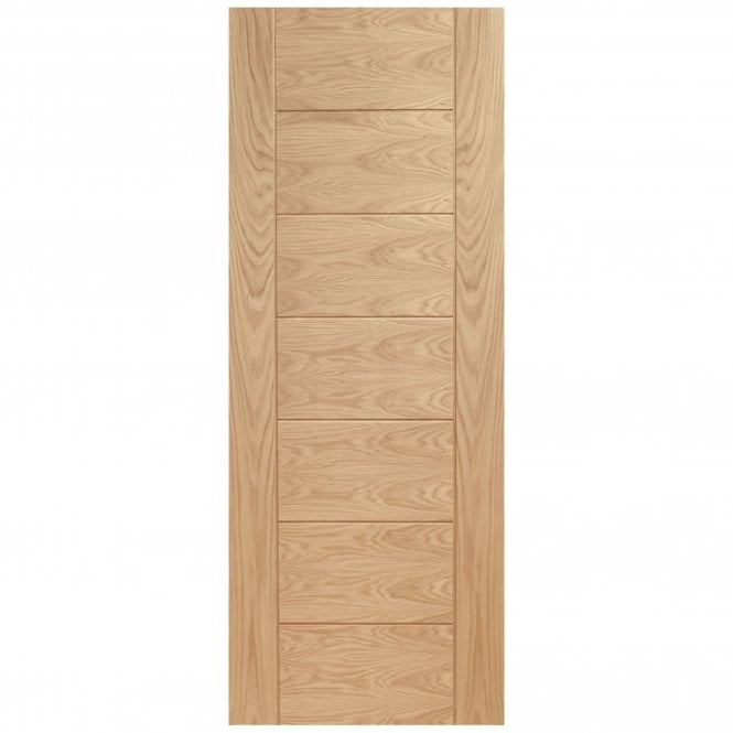 Oak Internal Fully Finished Pedrena 7 Panel FD30 Fire Door (93639)