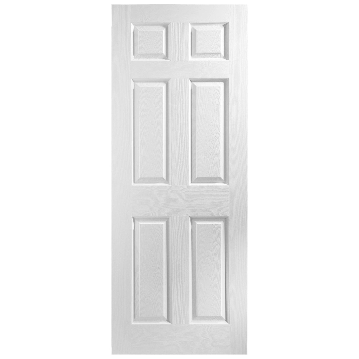White Internal Moulded Lifestyle Fully Finished Textured 6 Panel Door (87332)