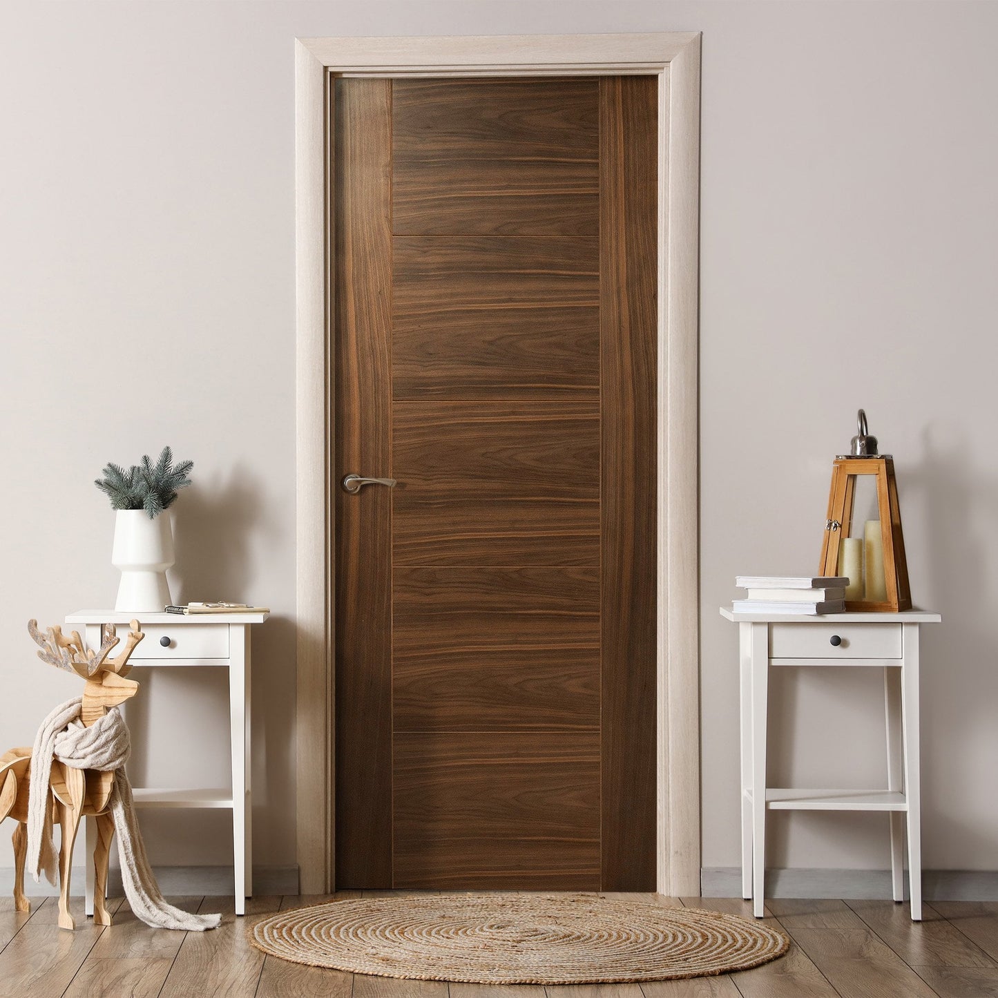 Internal Walnut  Fully Finished Milano Door (107898)