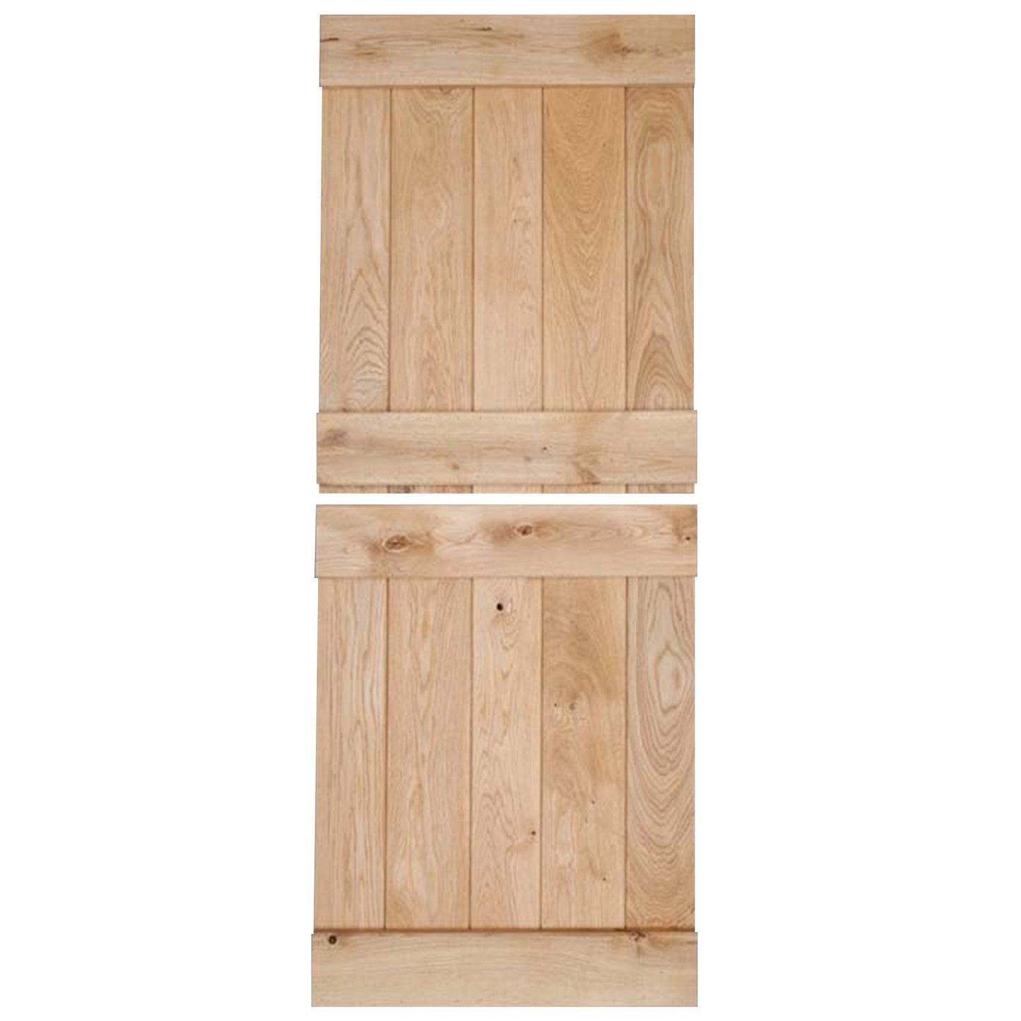Oak Internal Unfinished Rustic Grange Ledged Solid Stable Door (107966)