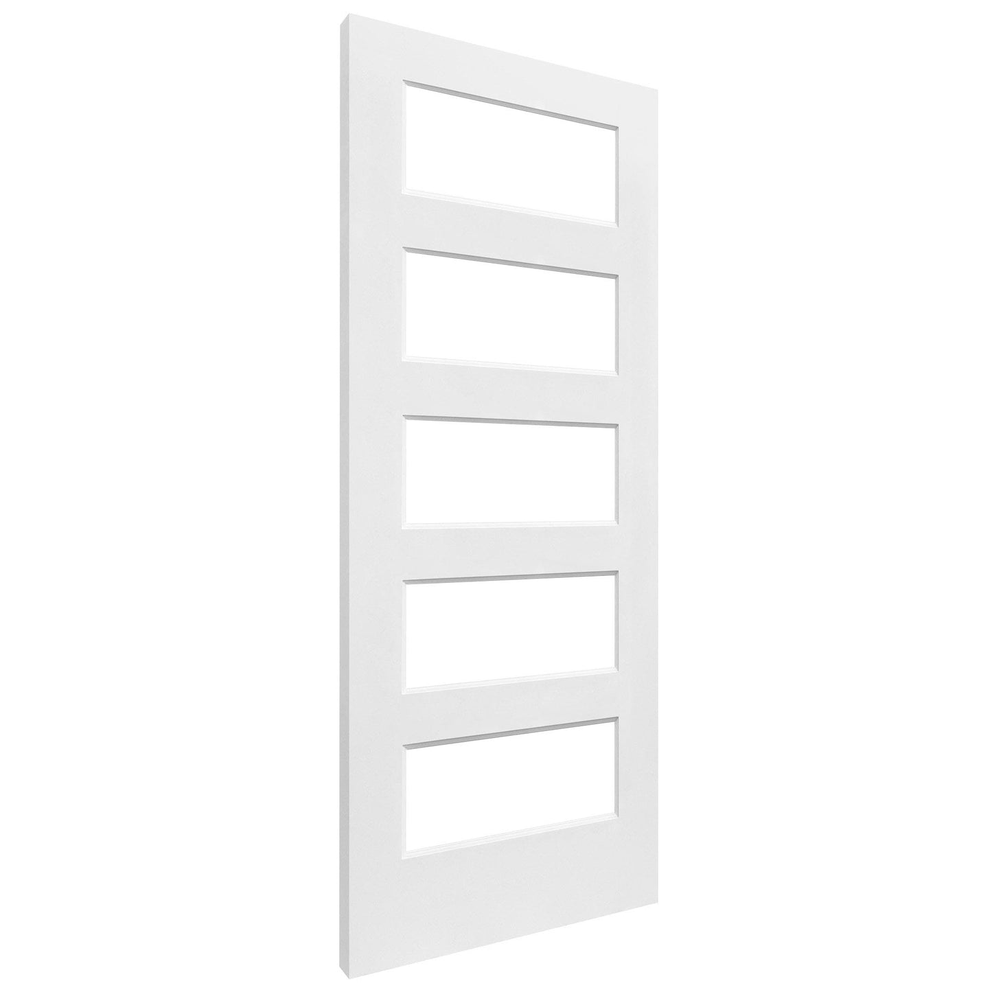 White Internal Primed 5 Light Clear Glass Harlem Door (116662)