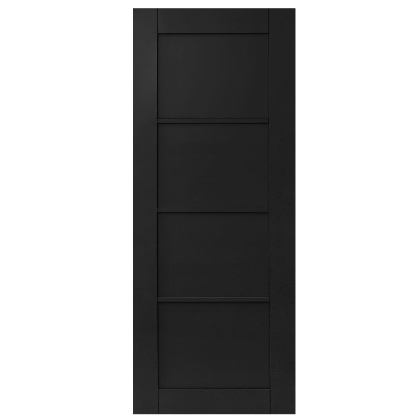 Black Internal Fully Finished Industrial Studio 4 Panel FD30 Fire Door (117820)