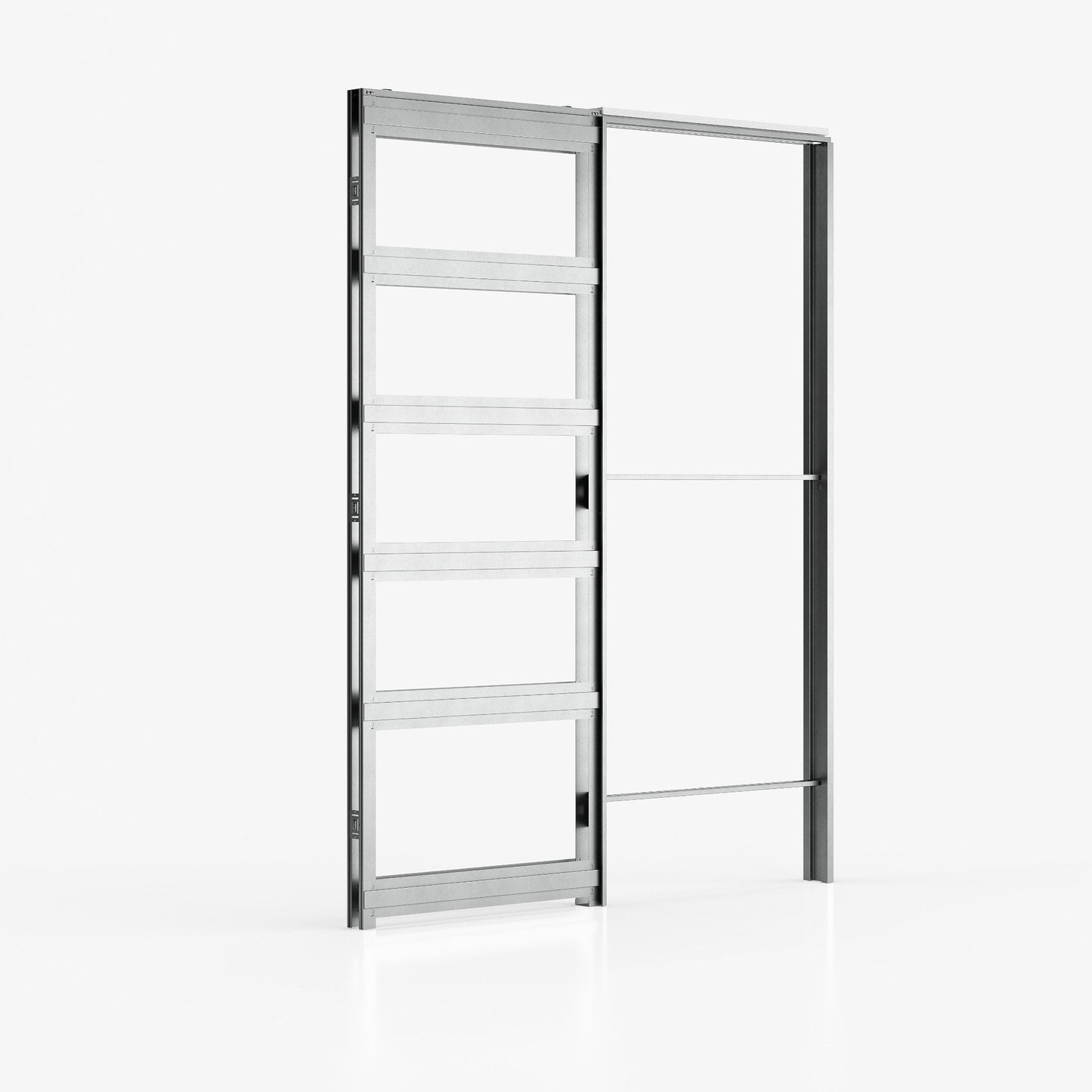 100mm Ermetika EvoKit White Single Pocket Door System (118487)