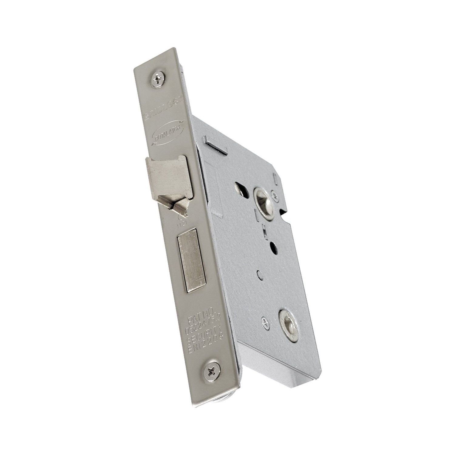Zeta 75mm (3") Mortice Bathroom Lock - Polished Nickel (75838)