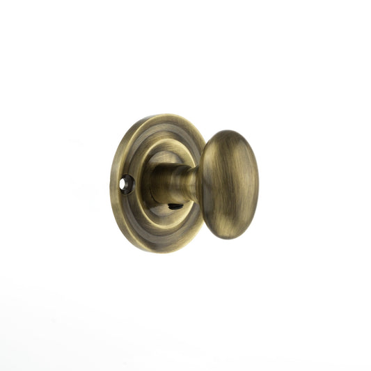 Old English WC Turn & Release Knob - Antique Brass (119784)