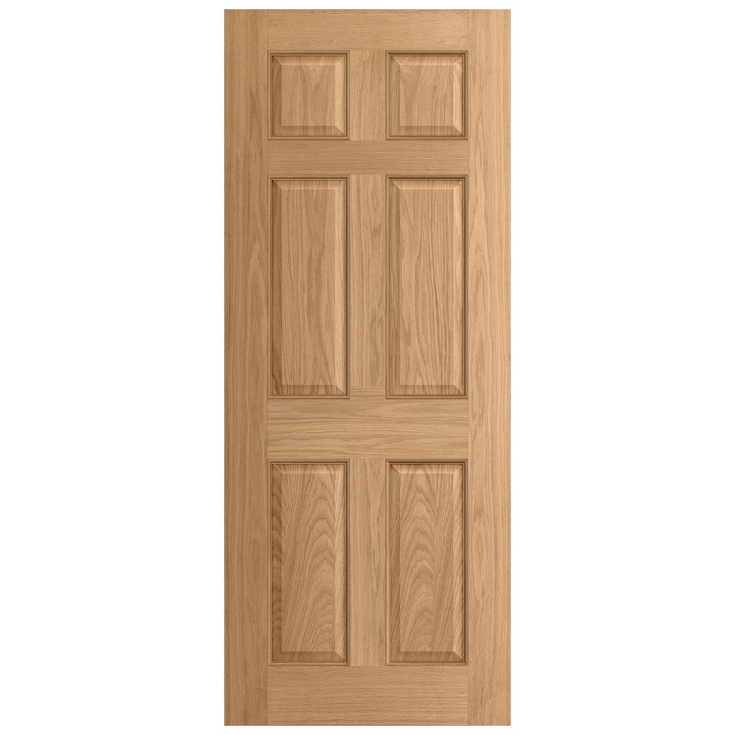 Oak External Unfinished 6 Panel Door (EXTOAK6P)