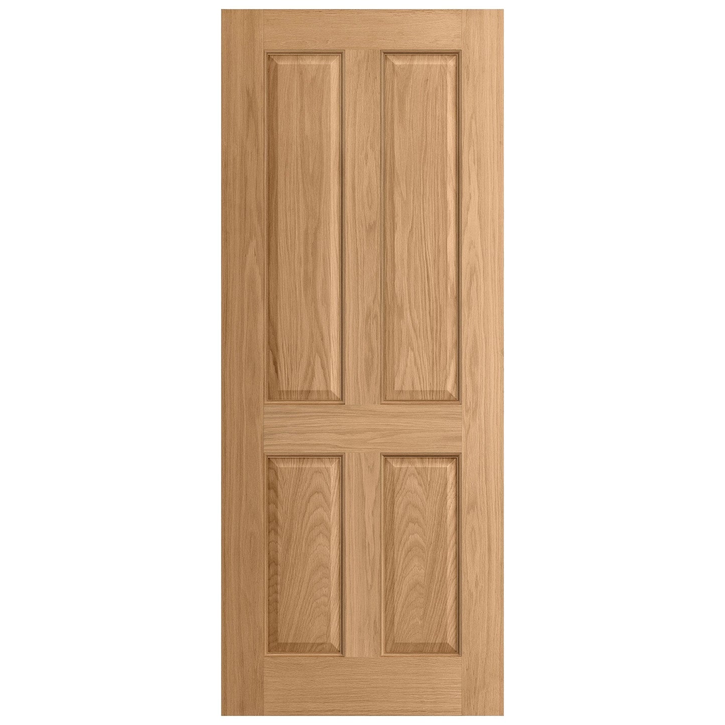 Oak External Unfinished 4 Panel Door (EXTOAK4P)