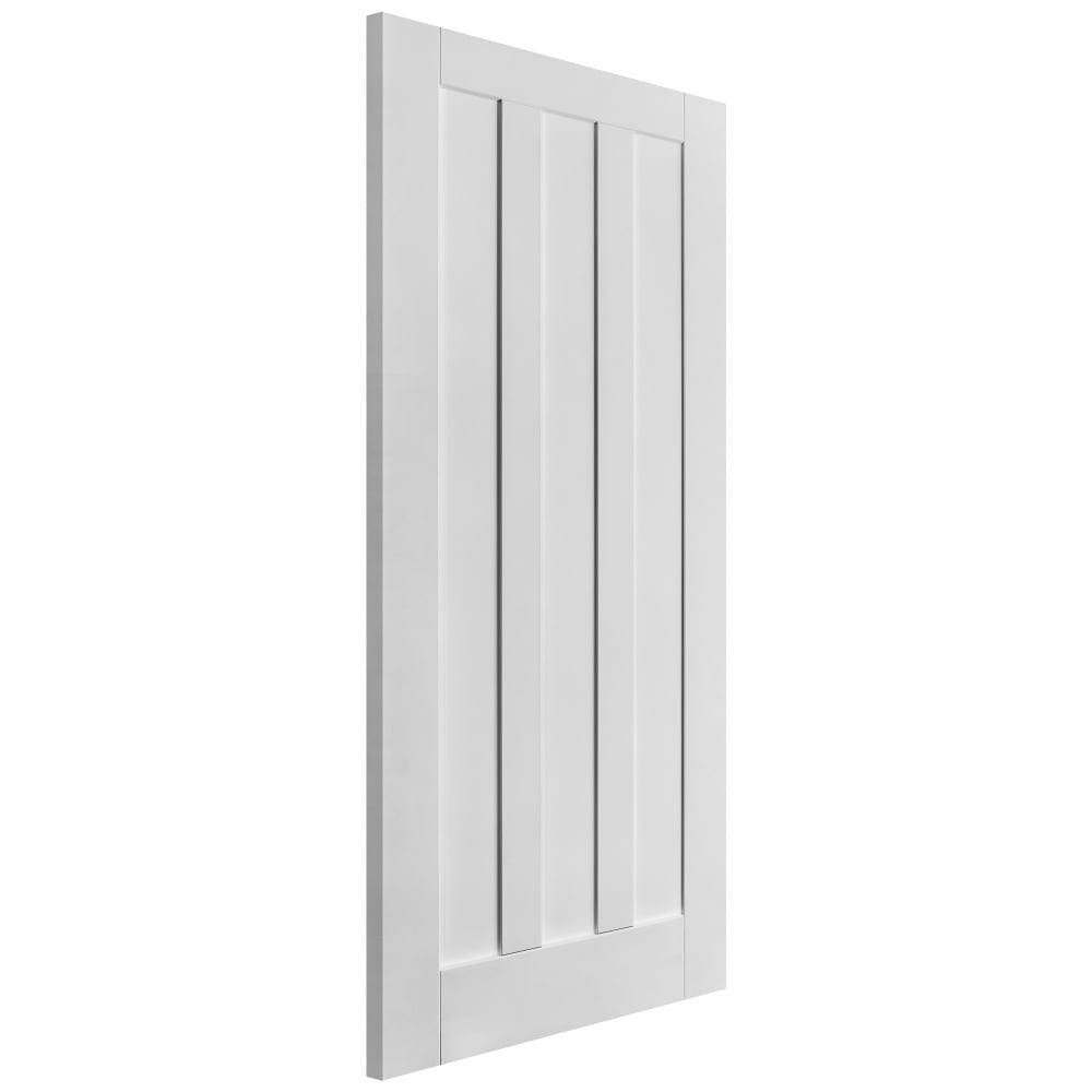 White Internal Primed Ashton 3 Panel Made-to-Measure Door (120499)