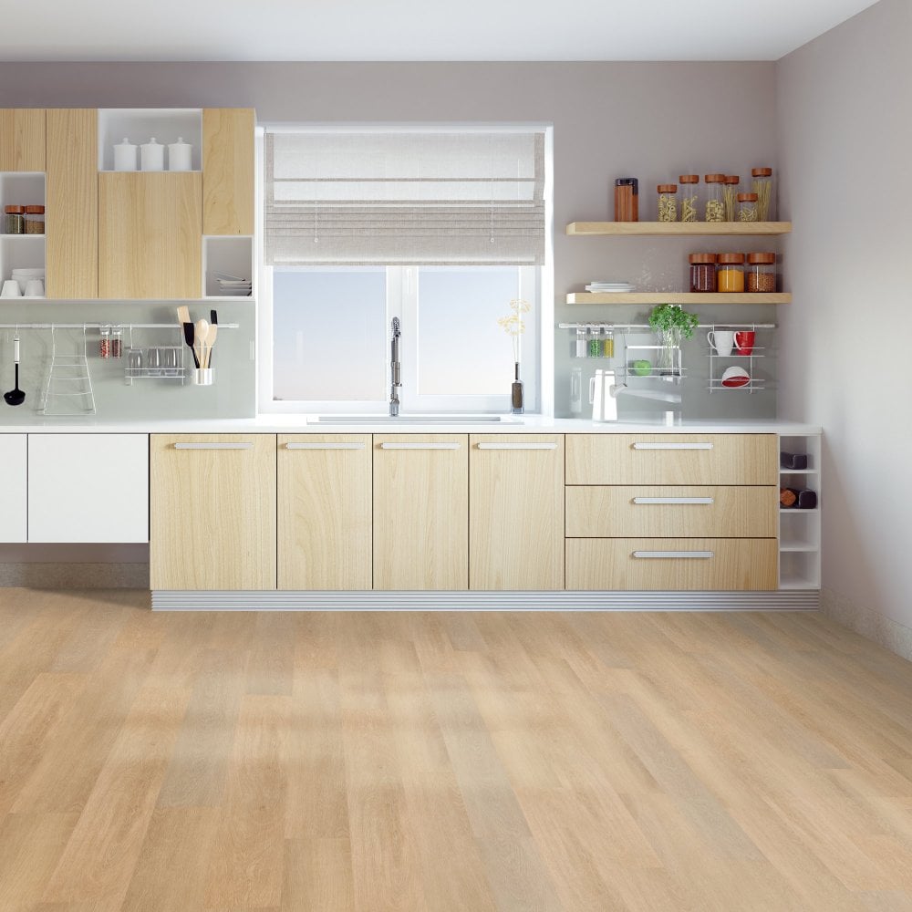 Liberty Floors | 5mm Luxury Buttermilk Oak Engineered Sample - SKU-305098 - SPC-LSP-001