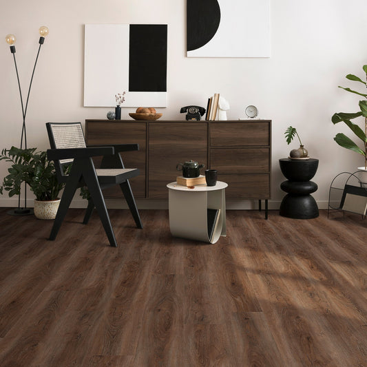 Signature Dark Oak - Impressive 6mm Rigid Core Vinyl Flooring (119790)