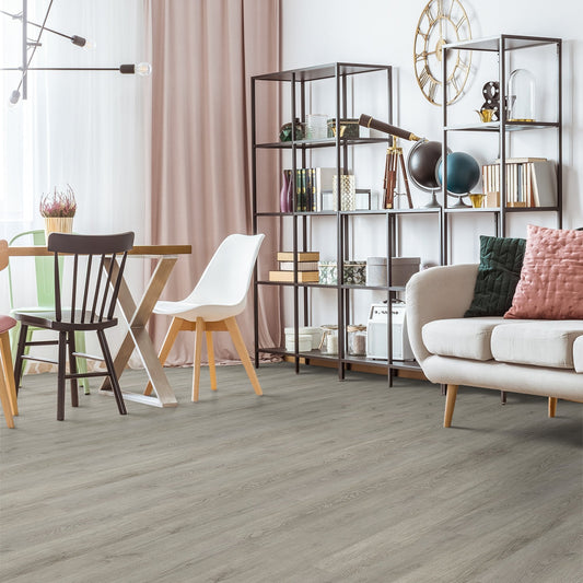 Steel City Grey - Impressive 6mm Rigid Core Vinyl Flooring (119558)