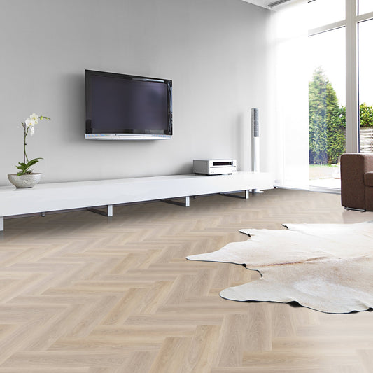 Lakeside Oak - Lifestyle SPC Herringbone 5.5mm Rigid Core Vinyl Flooring (119873)