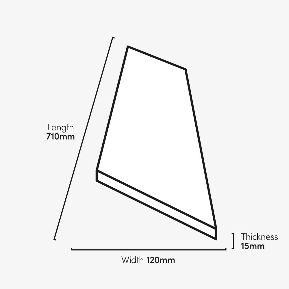 Pebble Grey - Chevron 15mm Brushed UV oil Engineered Real Wood Flooring (108328)