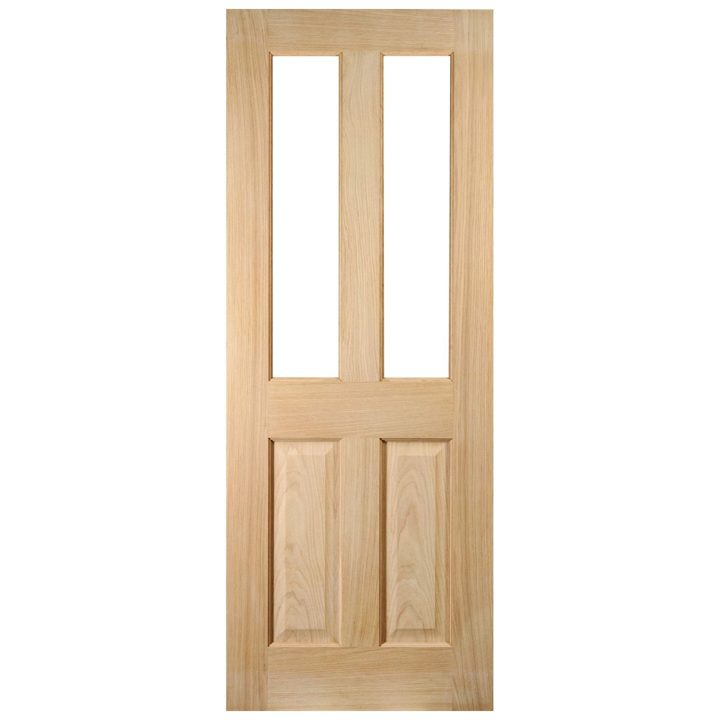 White Oak Internal Unfinished Oregon 4 Light Unglazed FD30 Fire Door (121800)