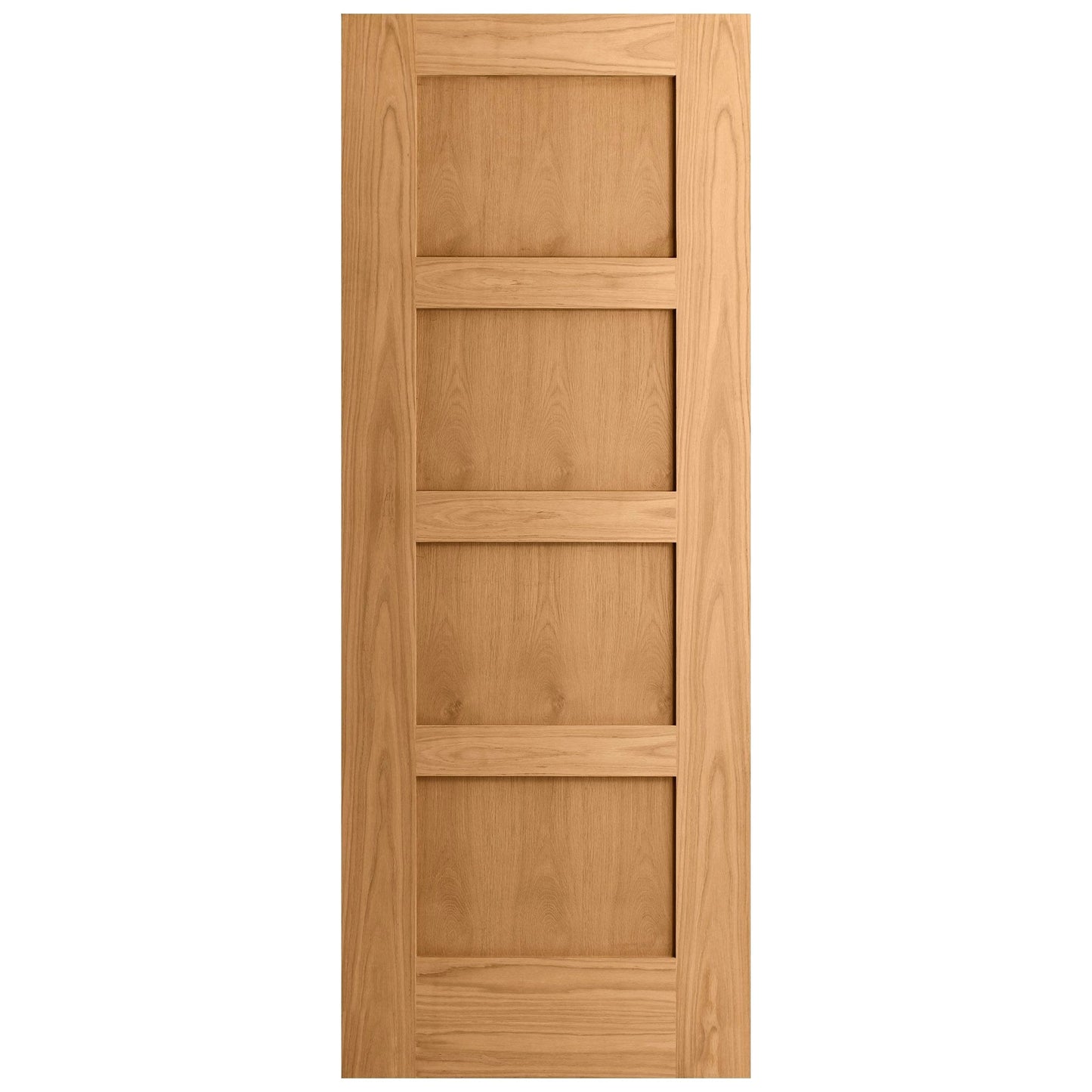 White Oak Internal Fully Finished Shaker 4 Panel Door (121787)