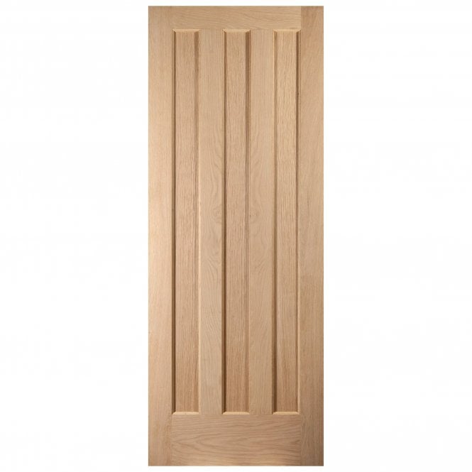 White Oak Internal Unfinished 3 Panel Aston FD30 Fire Door (121771)