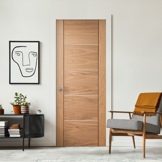 Oak Internal Fully Finished Venice 5 Panel Door (120654)