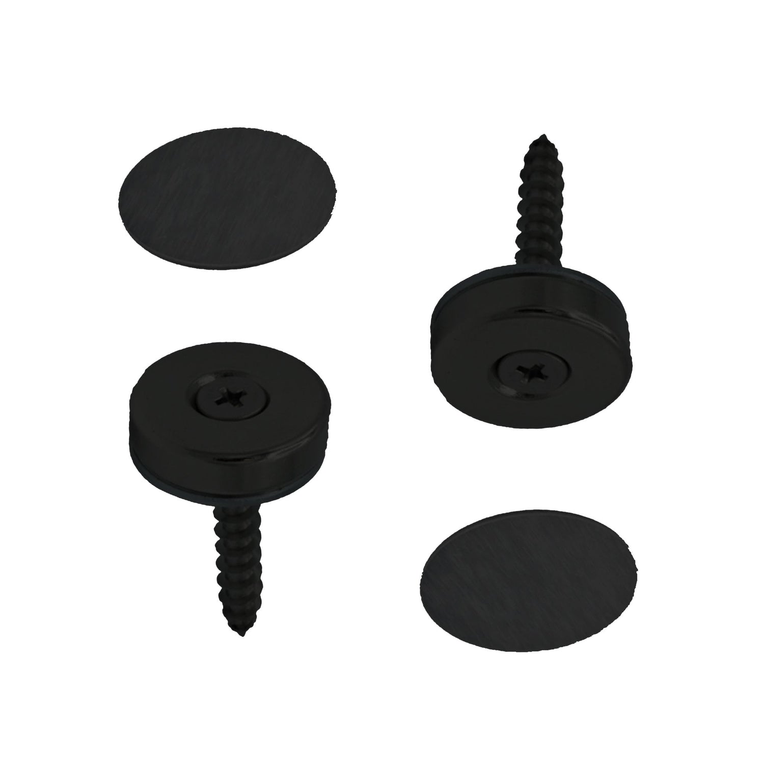 24mm Flush Mounted Countersunk Magnetic Catch - Black (122070)