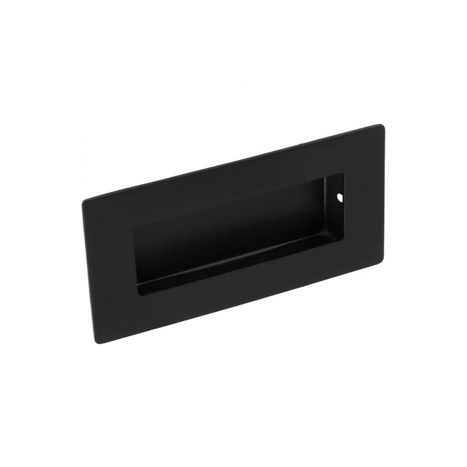 Rectangular Flush Pull Handle - Matt Black (122221)