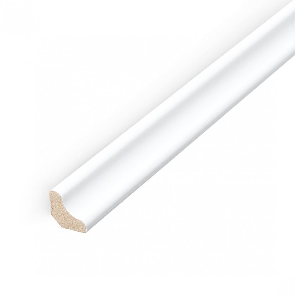 White - 2.4m Laminate Scotia Beading (84887)