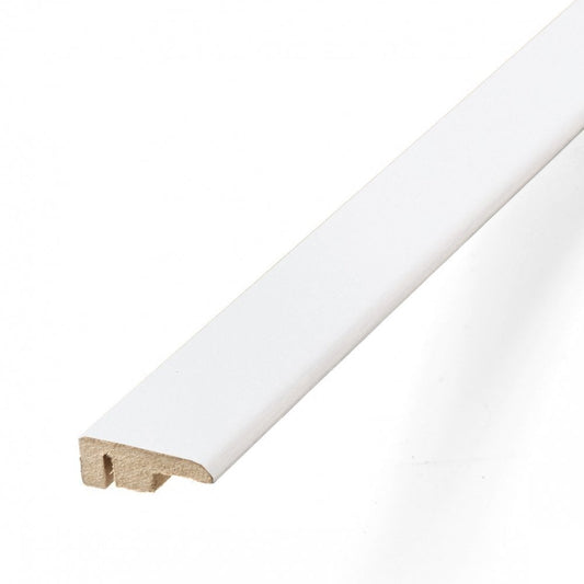 White - 1m Laminate End Door Profile (84886)