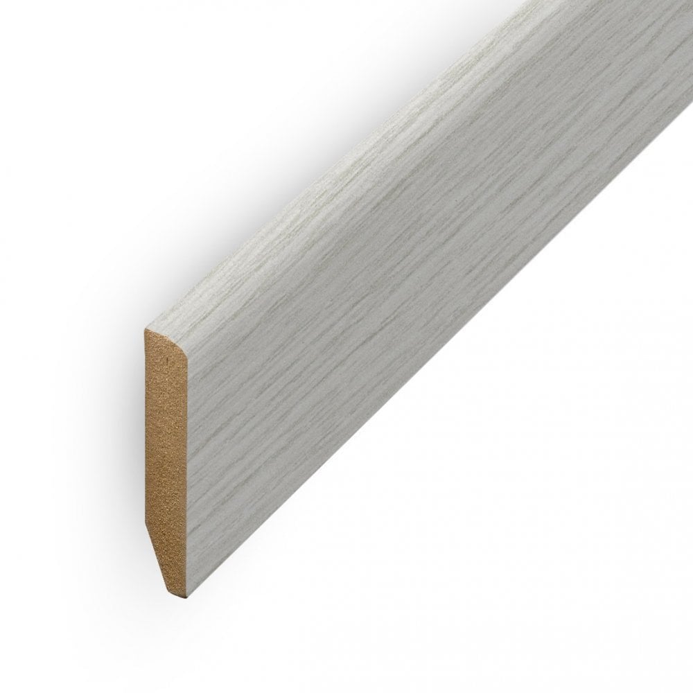 Off-White - 2.4m Round Pencil Laminate Skirting Board (84919)