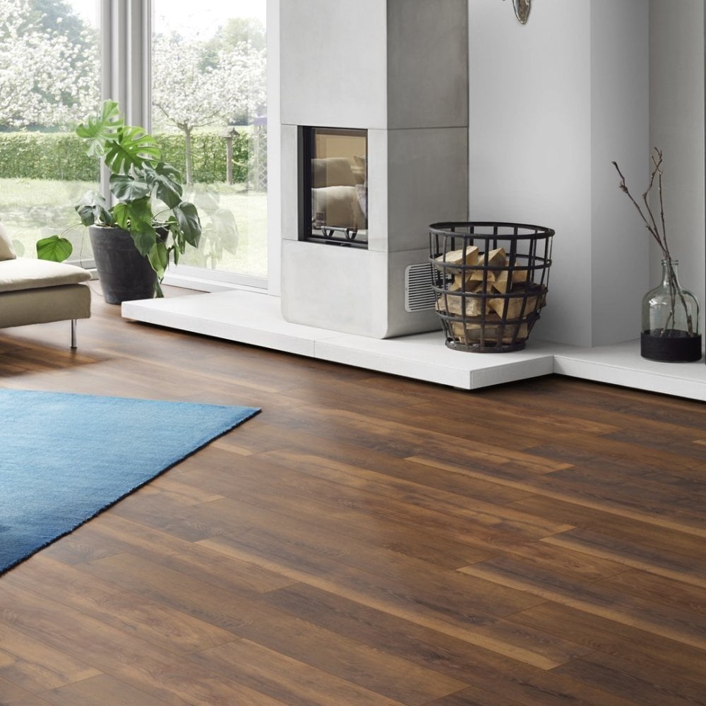 Krono Original | Laguna Oak Altantic 10mm Handscraped Moisture Resistant Laminate Sample - K411 (SKU-344667)