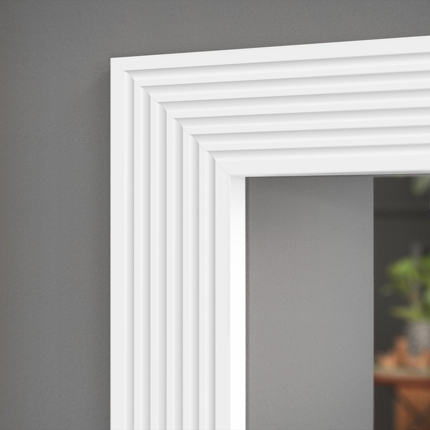 White - 2.4m Painted Fluted Base Moulding (122319)