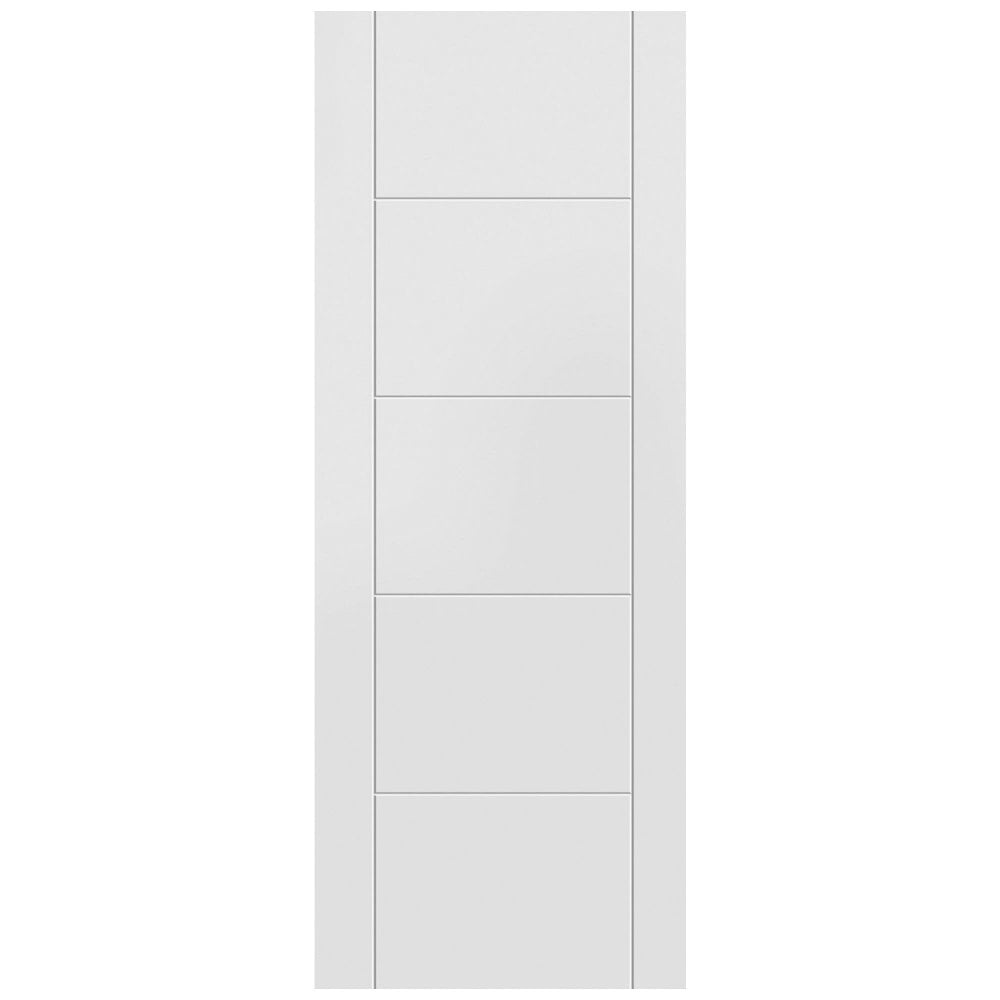 External White Painted Composite Solid Parma Door (121043)